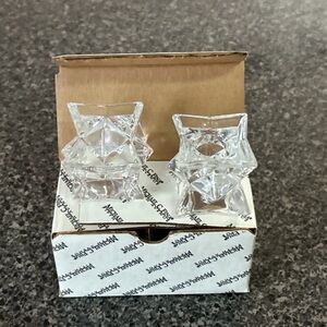 Waterford Crystal Candle Holders - Clear